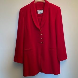 Kasper coat and skirt set